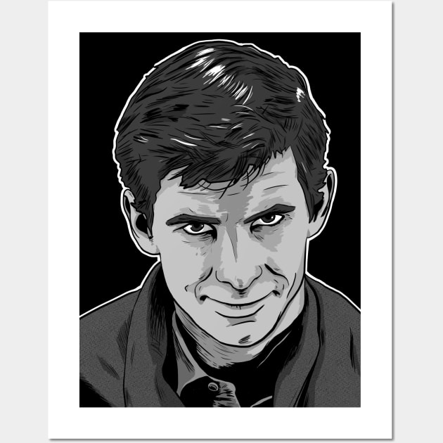 Norman Bates Wall Art by Black Snow Comics